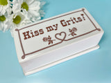 Kiss My Grits Butter Dish Tray