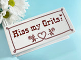 Kiss My Grits Butter Dish Tray