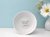 Jewelry Dish Round Customized with Handwriting