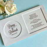 Custom Wedding Couple Dresser tray Love Song Lyrics