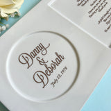 Custom Wedding Couple Dresser tray Love Song Lyrics