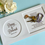 Custom Wedding Couple Dresser tray Love Song Lyrics