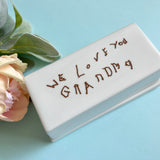 Custom Handwriting Butter Dish Tray