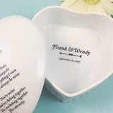 Heart Shaped Keepsake Box Customized with Wedding Song Lyrics