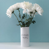 Oval Bouquet Vase Customized with Handwriting