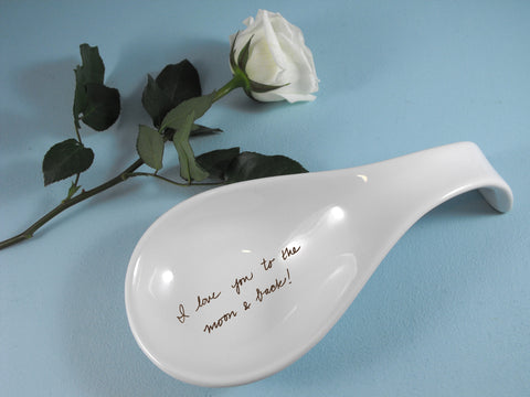 Spoon Rest Full Size Customized with Handwriting