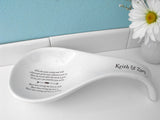 Spoon Rest Full Size Customized with Wedding Song Lyrics